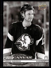 2025-26 Upper Deck Series 1 UD Canvas Black & White Josh Norris