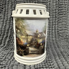 Thomas Kinkade "Hollyhock House” - Coyne’s & Company Hanging Tea Lantern - 1996