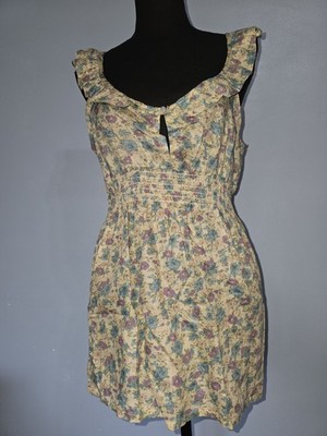 Threads 4 Thought Organic Cotton Floral Print Top Large Blue