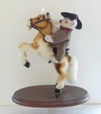 Steiff Teddy Roosevelt Rough Rider Alpaca Bear & Mohair Horse No 49 Ean 038457