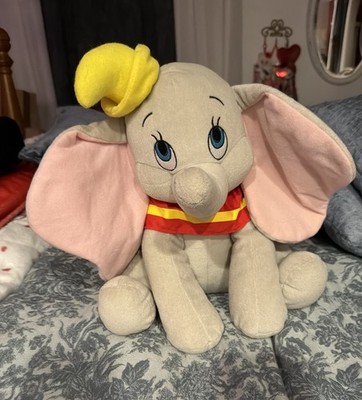 Disney Plush 14  Seated DUMBO the FLYING ELEPHANT Stuffed Animal