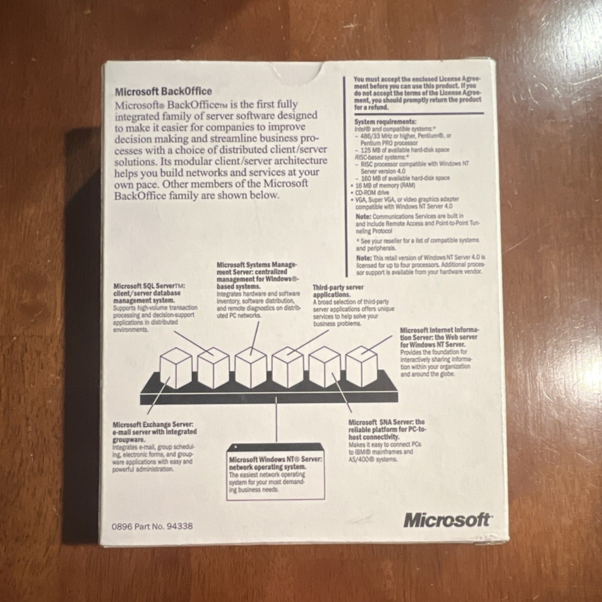 Microsoft Windows NT 4.0 Server With 10 Client Access Licenses and