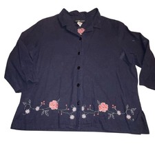Vtg Sag Harbor Womens Plus Size 18W Linen Ray...