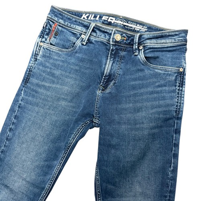 #ad Killer Jeans Slim Fit Mens Size 32 Dark Blue Denim Stretch Style 9397 989 JNS $22.99