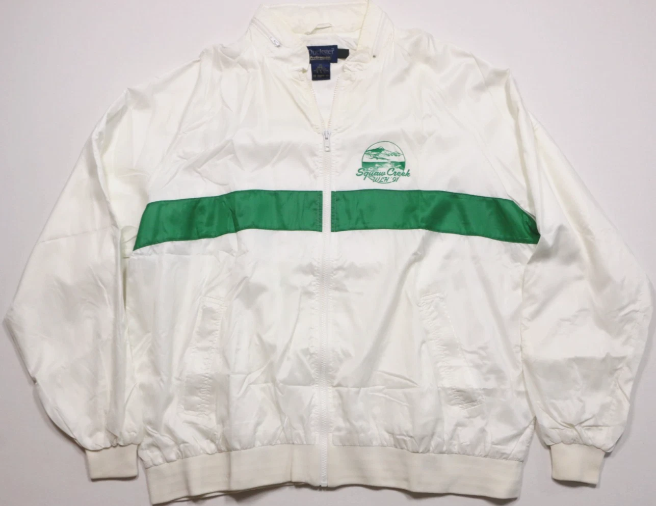 Vintage 90's Duckster Golf Jacket Windbreaker XXL Squaw Creek Zip Away Hood
Opens in a new window or