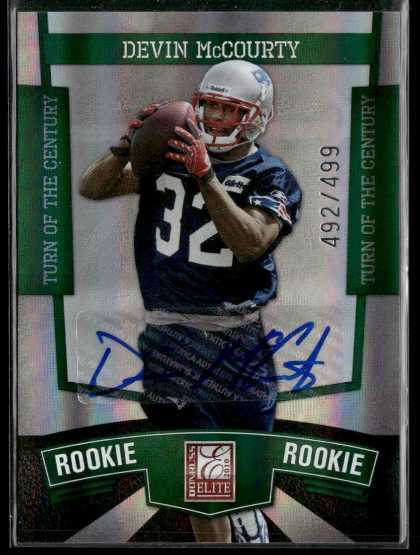 Devin McCourty Donruss Elite #174 Turn of the Century Autograph