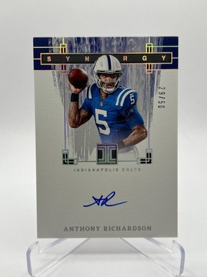 2024 PANINI IMPECCABLE ANTHONY RICHARDSON 29/50 SYNERGY AUTO NO. SS-ARN COLTS