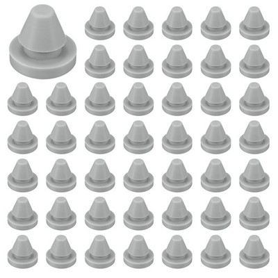 50-Packs Silicone Plugs, Hole Plugs for 6-7mm Hole [Grey]