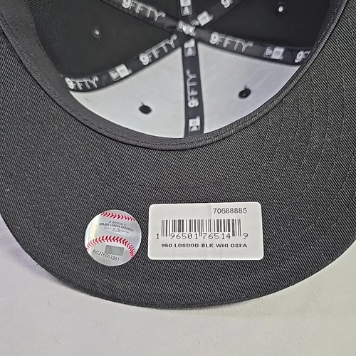 Los Angles Dodgers Black Snapback Hat New Era 9fifty Genuine MLB Cap One Size - Picture 6 of 8