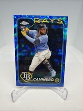 2024 Topps Chrome Sapphire Edition Junior Caminero #628 Tampa Bay Rays