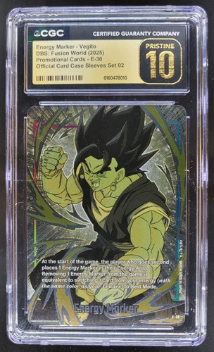 2025 DRAGON BALL SUPER FUSION WORLD VEGITO PROMO E-30 CGC 10 PRISTINE U PT
