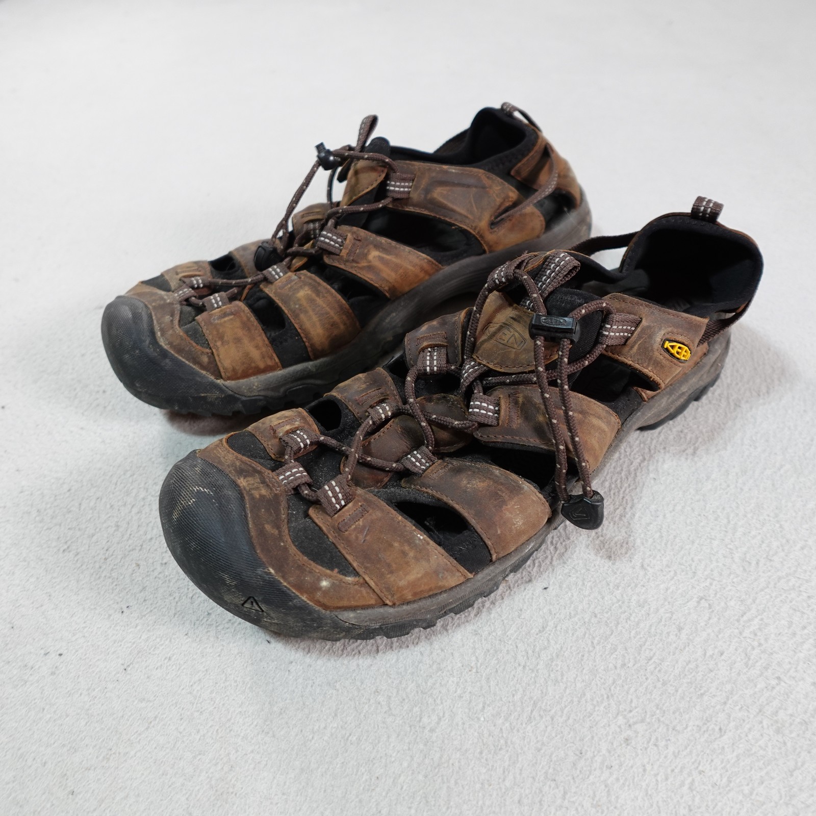 Scarpe Keen Newport H2 da uomo taglia 13 sandali in pelle marrone outdoor escursionismo acqua