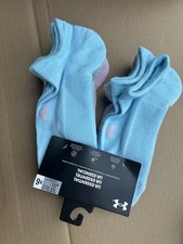 NEW 6 PAIR PACK UNDER ARMOUR UA ESSENTIAL CUSHIONED NO SHOW SOCKS L 8.5-13 MENS