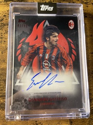 2024-25 Topps AC Milan Anniversary - Gennaro Gattuso Diavoli Auto Black /99