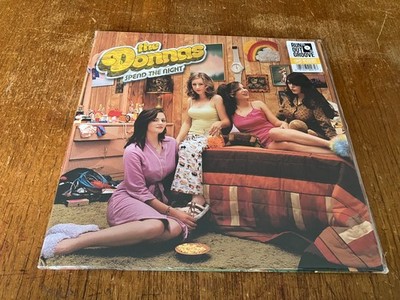 THE DONNAS Spend The Night 2LP YELLOW Vinyl Gatefold Reissue 2020 w/Hype Sticker