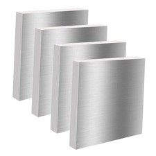 4PCS 4 x 4 x 1/2 0.47" Inch Aluminum Plate Aluminum Metal Sheet 6061
