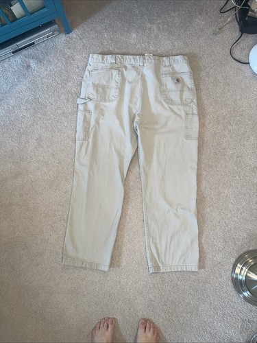 Carhartt Pantaloni Carpentiere Uomo Cargo Abbigliamento da Lavoro B324-DKH Vestibilità Relaxed 44x32 Marrone - Foto 5 di 10