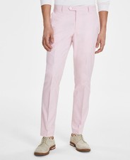 Tommy Hilfiger Mens TH Flex Stretch Suit Separate Pant Light Pink Size 34x30 NWT