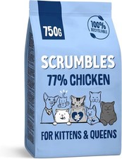 Kitten Food - Scrumbles 750g Dry Cat Food - Gluten Free, High Protein