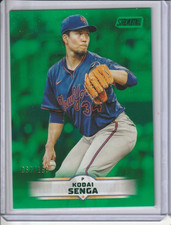 2025 Topps Stadium Club Kodai Senga Green Parallel #144 New York Mets #/199