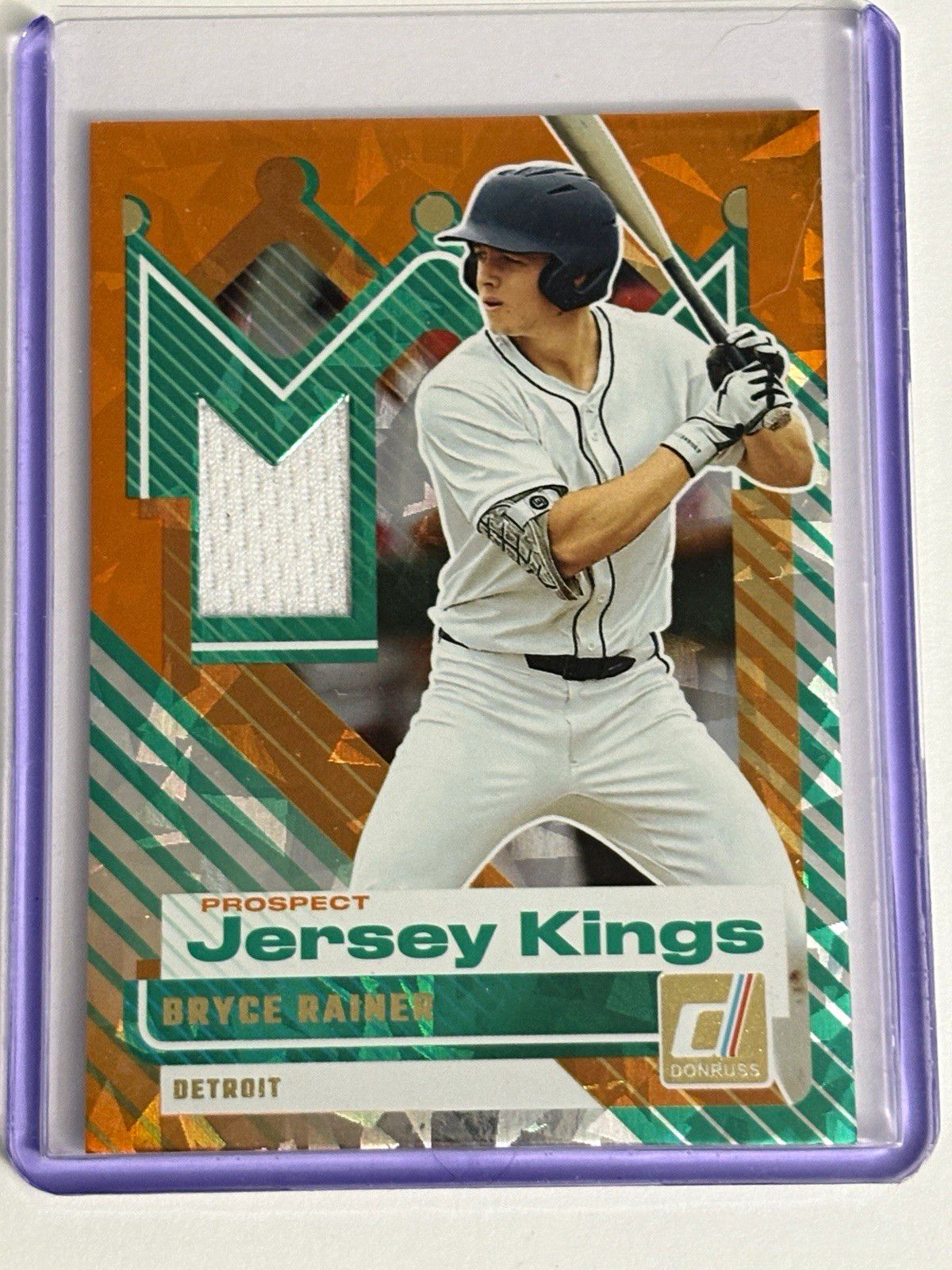 2025 Panini Donruss Bryce Rainer PJK-BR Orange Ice (MEM, RC)