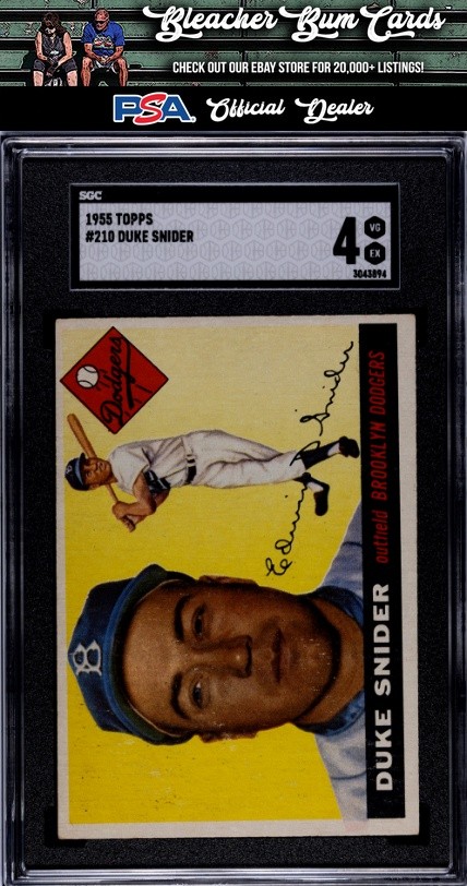 1955 Topps 210 Duke Snider SGC 4