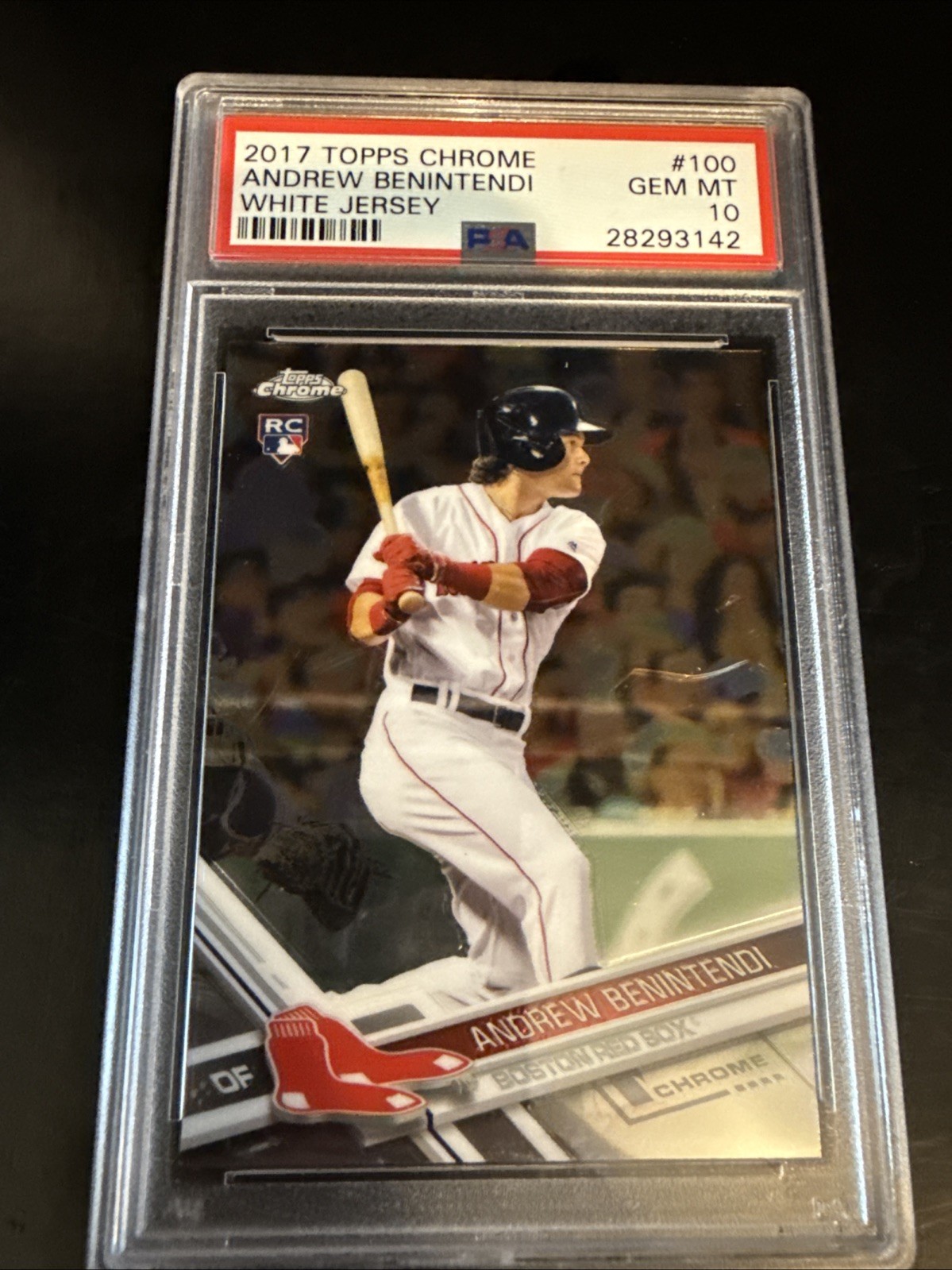 2017 Topps Chrome - Andrew Benintendi #100 (RC) - PSA 10