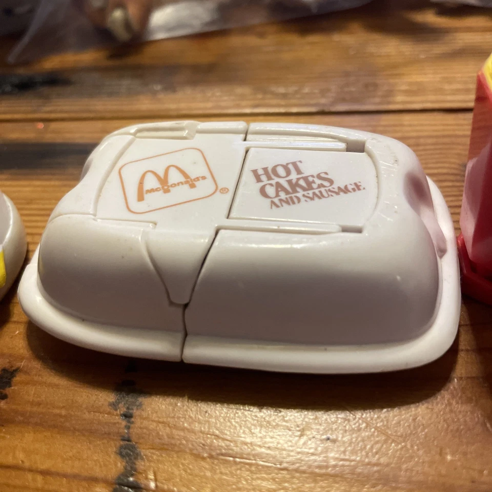 McDonald's Vintage 80s Happy meal Food transforming Robot Toys - Image 3 of 4