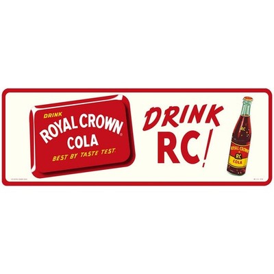 ROYAL CROWN COLA DRINK RC COLA 36'' HEAVY DUTY USA MADE METAL CLEAN SODA ADV SIGN