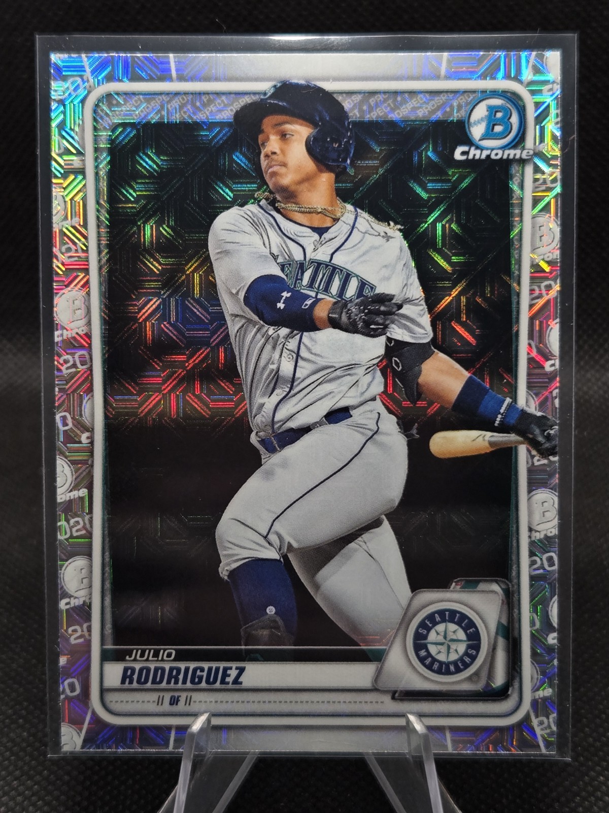 2020 Bowman Chrome Prospects #BCP-175 Julio Rodriguez Mega Box Mojo Refractor