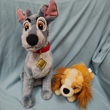Lady and the Tramp Dog Plush Soft Toys Disney store Disneyland Paris