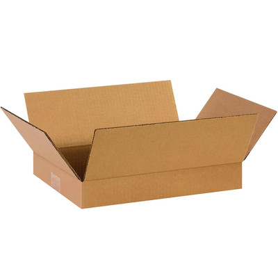 14 X 10 X 2 Corrugated Cardboard Boxes, Flat 14'L X 10'W X 2'H, Pack of 25 | Shi
