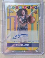2024-25 Topps Chrome Devin Carter RC Next Stop Signatures Auto #NSS-DC