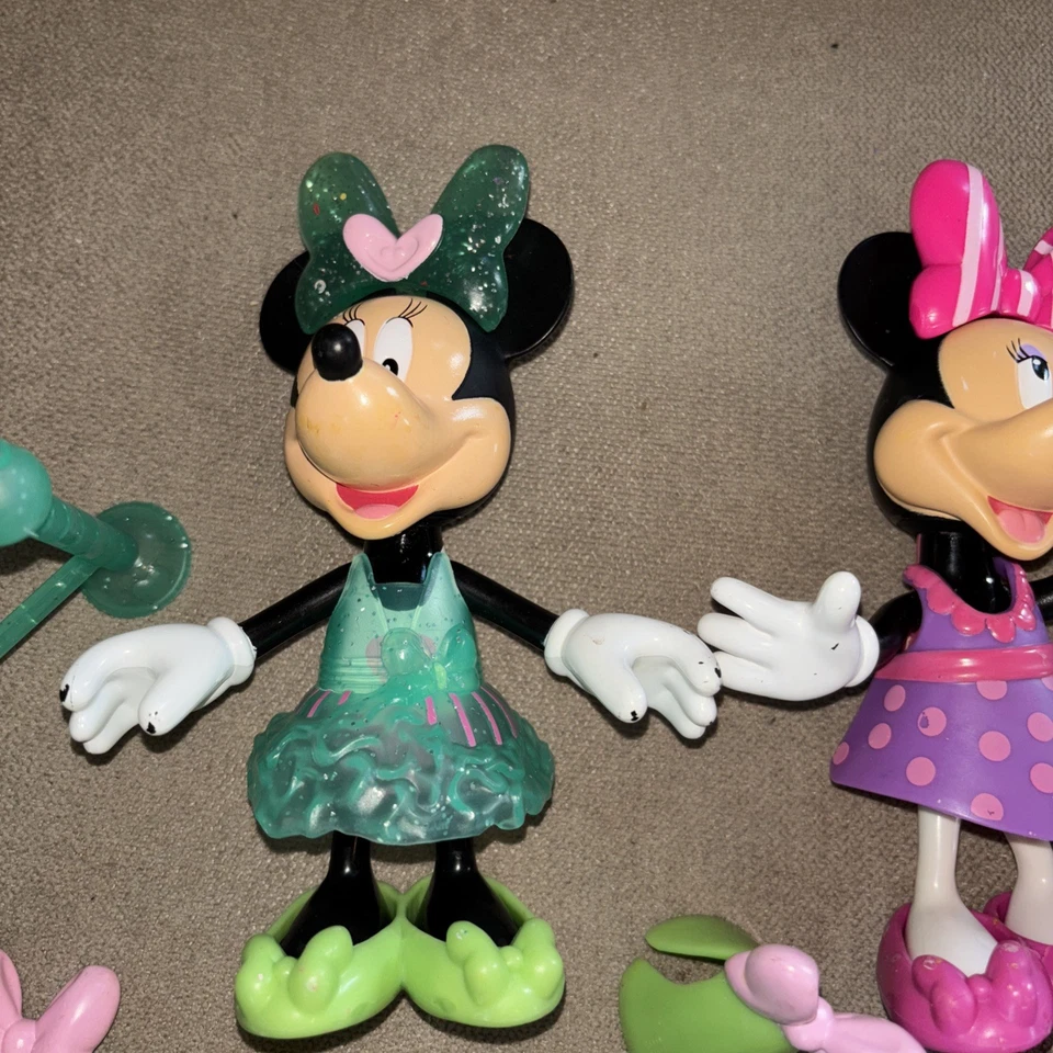 3 Disney Minnie Mouse Dress Up Doll Bowtique Snap N Style Figures & Accessories - Image 4 of 4