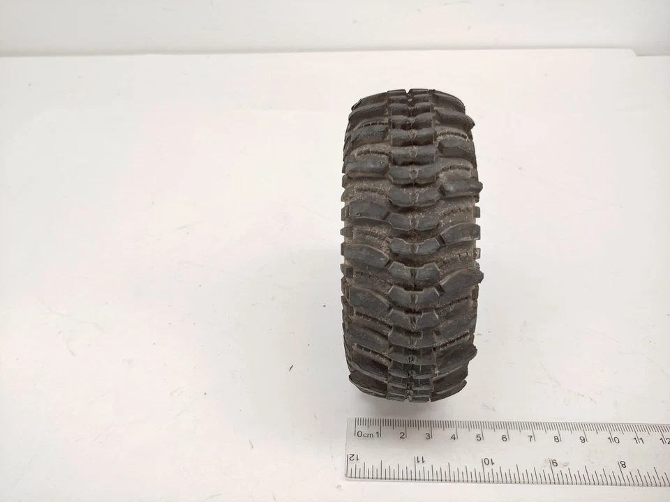 4x Duratrax Deep Woods 1.9" Crawler Tires on 12mm Hex BEADLOCK METAL WHEELS - Image 4 of 4