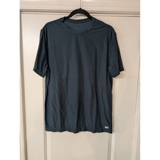 Vuori Strato Tech Tee Mens Large V126 Heathered Charcoal Blue Short Sleeve Shirt