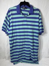 Polo Ralph Lauren Men’s Striped Collared Polo Shirt Size XL Made In USA