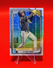 🔥Leo De Vries Bowman 1st Mojo Refractor -2024 Bowman Chrome #BCP-179 Padres