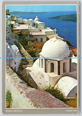 L354219 Griechenland Santorini A schmale Straße im Kato Phira Delta