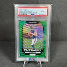 2024 Panini Prizm Caleb Williams Emergent Green Wave PSA 10 Rookie Insert #1