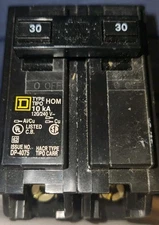 Square D ~ 30 amp Double Pole Breaker