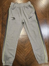Nike 3 Brand Gray Boys Medium Fleece Jogger Multicolor Pants W/ Hoodie 