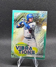 2022 Bowman - Virtuosic Vibrations Diego Cartaya #VV-20 Aqua Refractor /125 (RC)