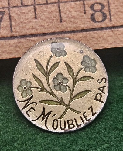 VINTAGE CATHERINE POPESCO FRANCE FORGET ME NOTS FLOWER BROOCH "Ne M'oubliez Pas" - Picture 5 of 13