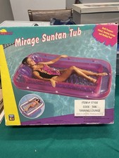 Vintage 1996 SUNCO Mirage Suntan Baignoire piscine flotteur salon de bronzage 70" x 48"