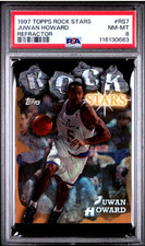 Juwan Howard 1997 Topps Rock Stars Refractor PSA 8 Bullets #RS7