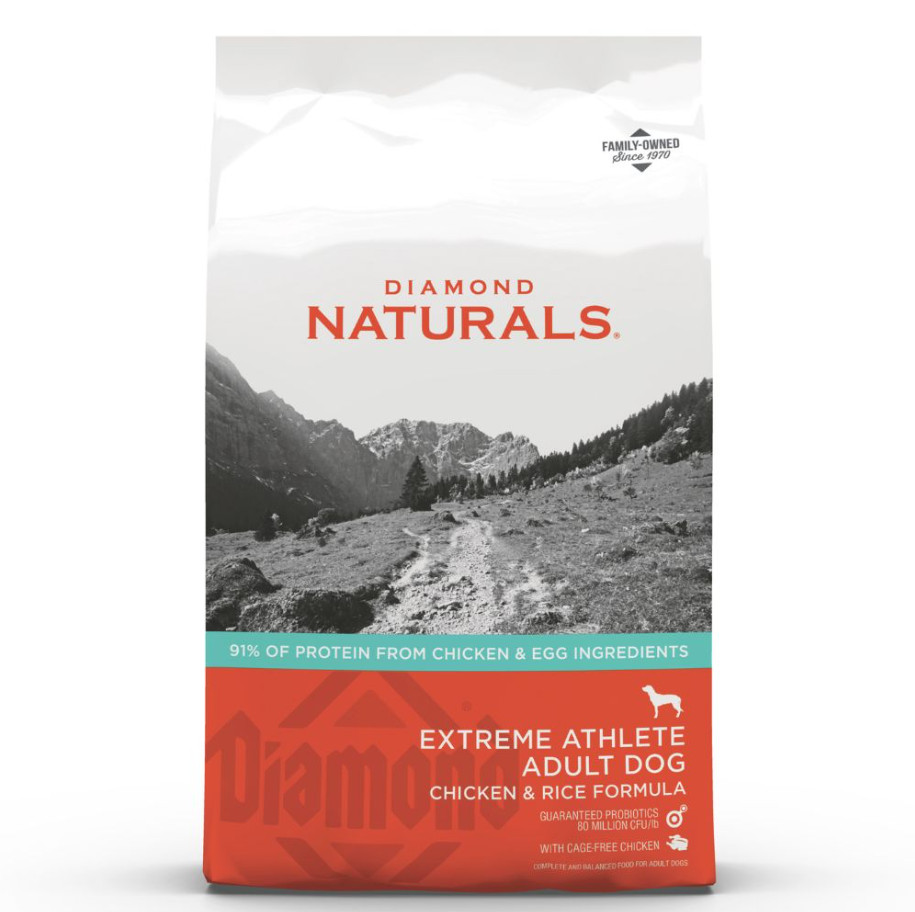 Diamond Naturals Extreme Athlete Adult Dry Dog Food, Chicken Rice Formula 40lb
