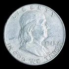 1948-D Franklin Silver Half Dollar