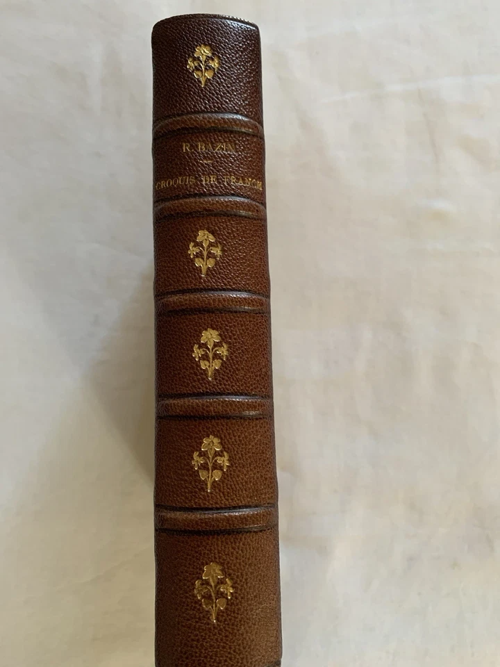 Croquis de France et d'Orient. BAZIN René Édition Originale 1900 Cuir Luxe - Photo 1/4