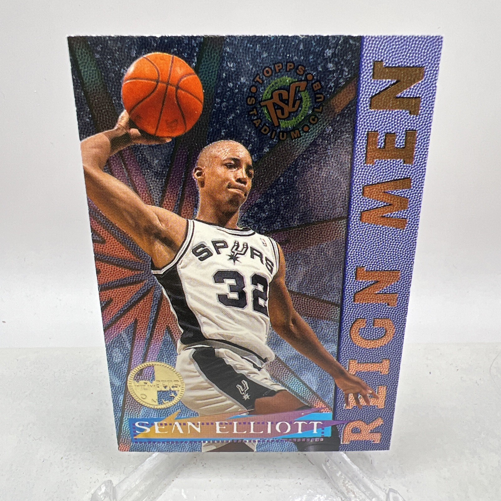 1995-96 Topps Stadium Club Reign Men Sean Elliott #RM6 Members Only